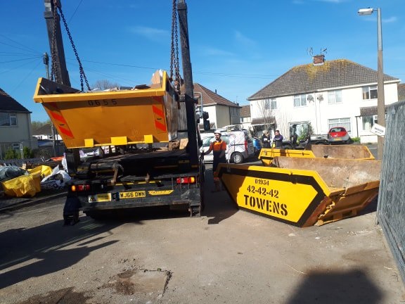 Picking up skips for the BBC's DIY SOS. 