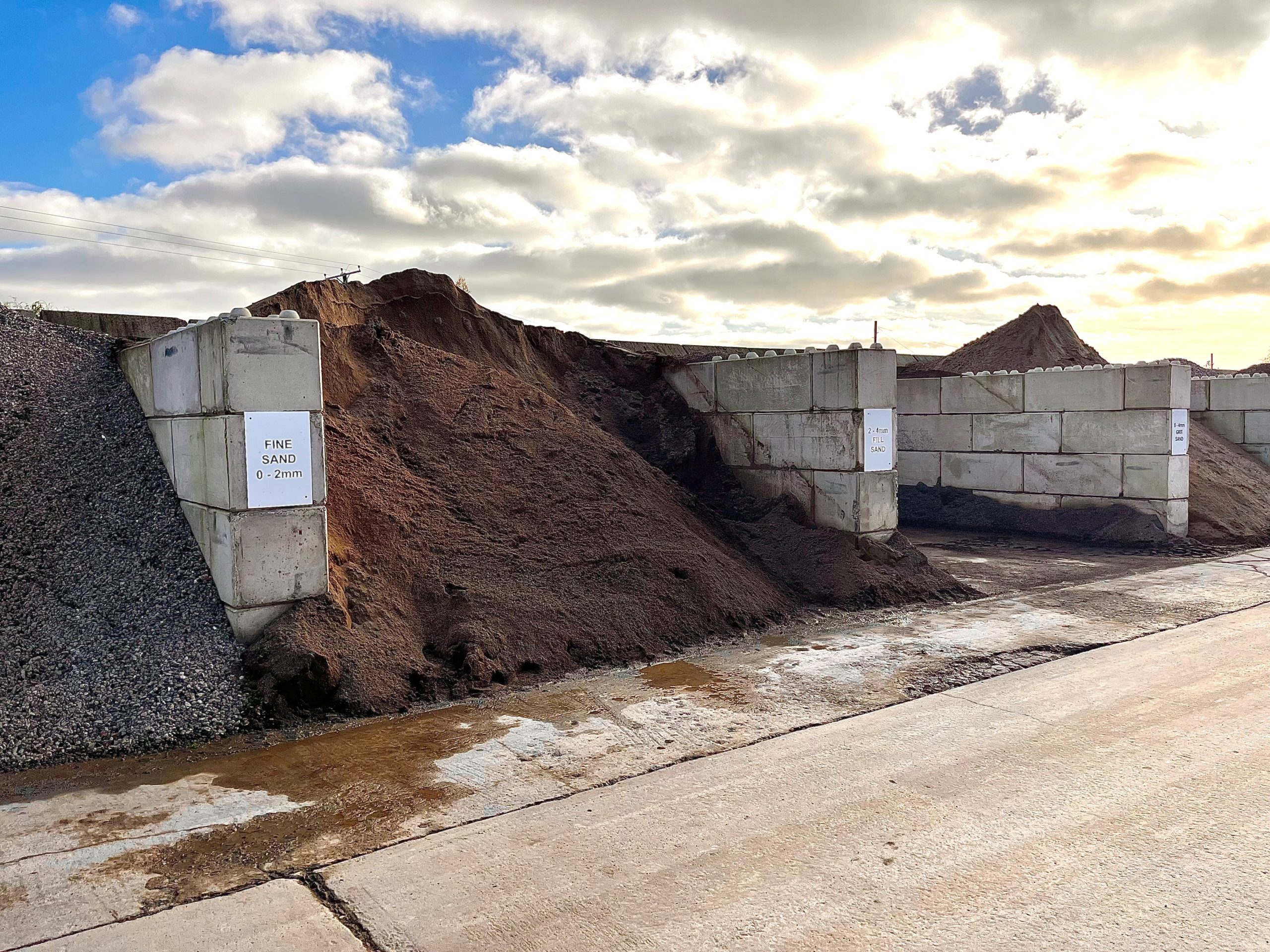 What is recycled sand and where is it used?